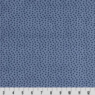 Blue Extra Wide Dottie Cuddle Jeans Fabric per yard