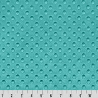 Blue Green Teal Cuddle Dimple Fabric per yard