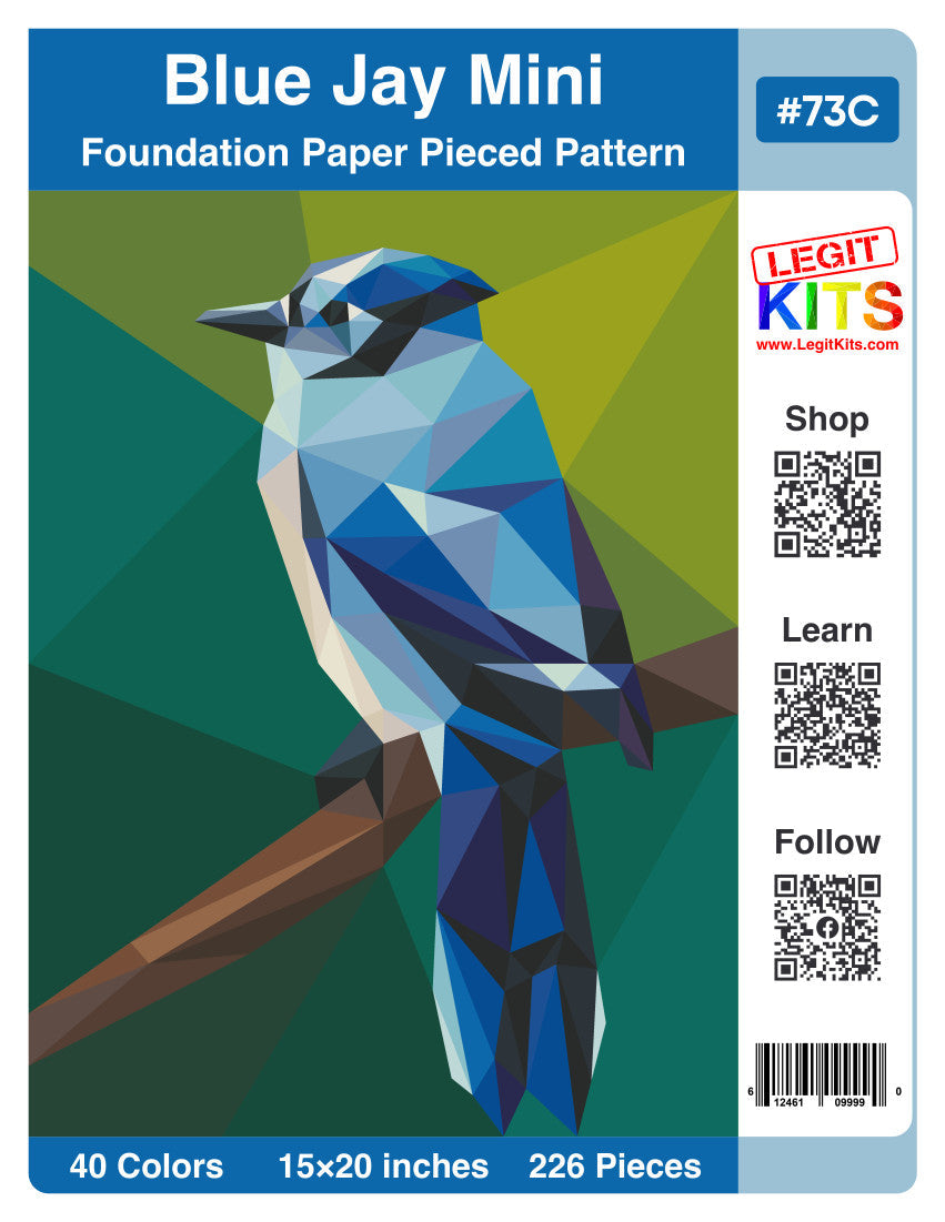 Blue Jay Mini Quilt Kit (Confetti)