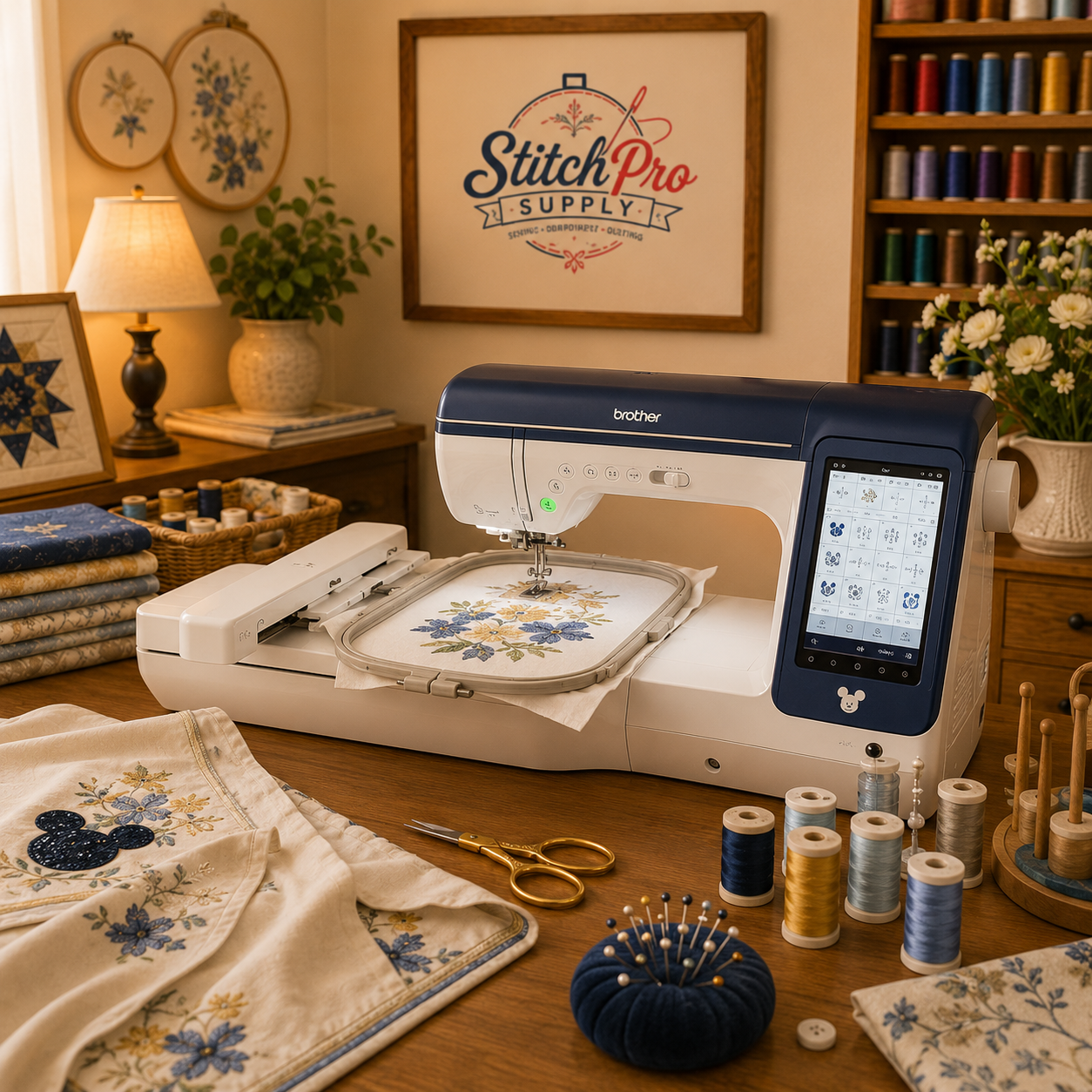 Brother WLAN Sewing & Embroidery Combo Machine | Computerized Sewing & Embroidery System