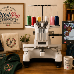 Brother Entrepreneur PR680W 6-Needle Embroidery Machine | Professional Multi-Needle Embroidery System