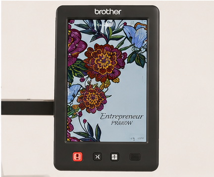 Brother Entrepreneur PR680W 6-Needle Embroidery Machine | Professional Multi-Needle Embroidery System