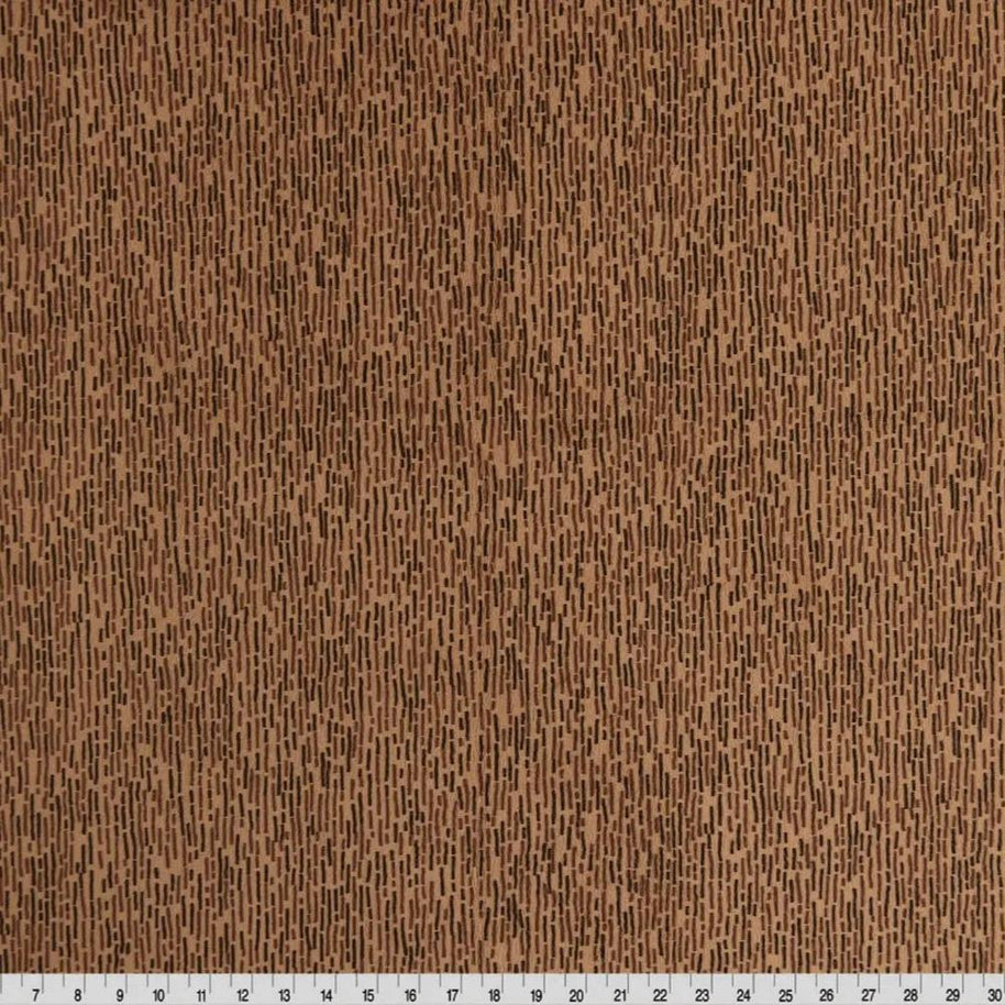 Brown Dash Cuddle Extra Wide Fabric per yard