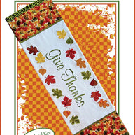 CD Give Thanks Table Runner Machine Embroidery