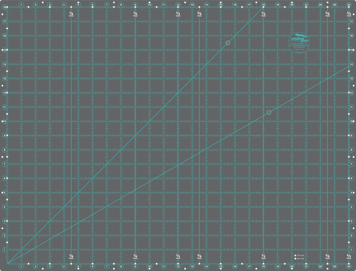 Creative Grids Self-Healing Double Sided Rotary Cutting Mat 18in x 24in