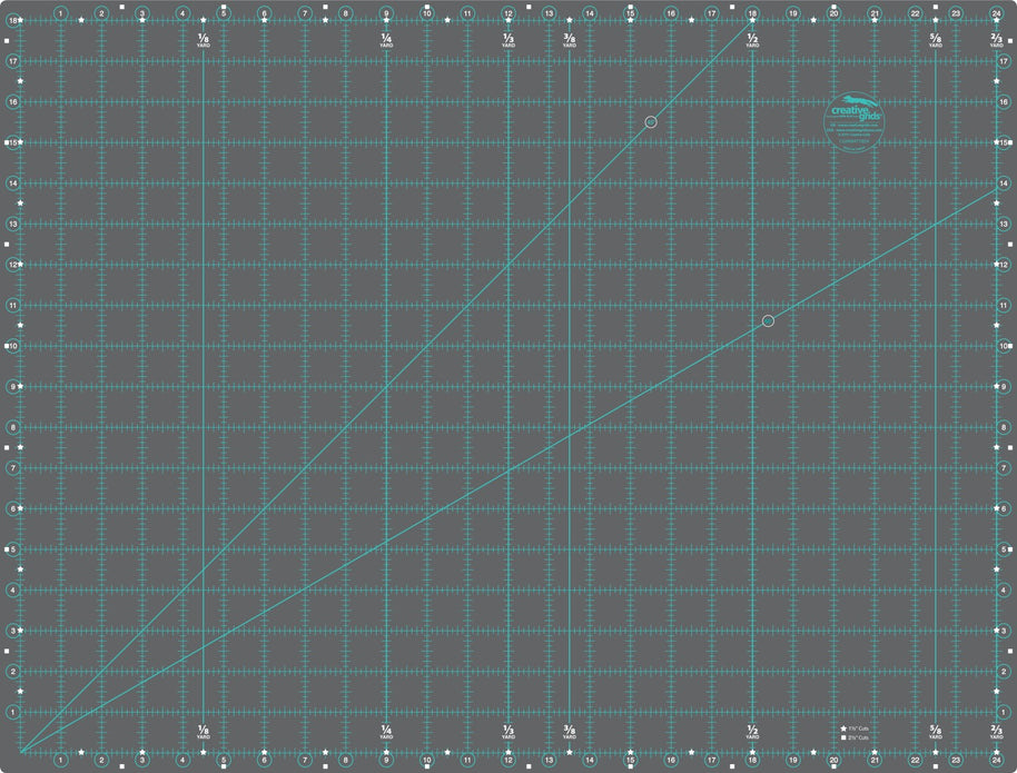 Creative Grids Self-Healing Double Sided Rotary Cutting Mat 18in x 24in