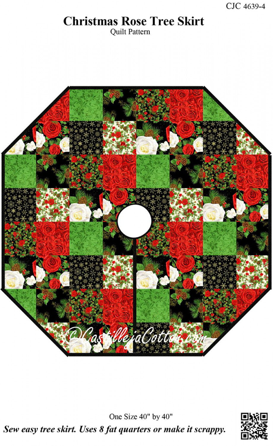 Christmas Rose Tree Skirt Pattern