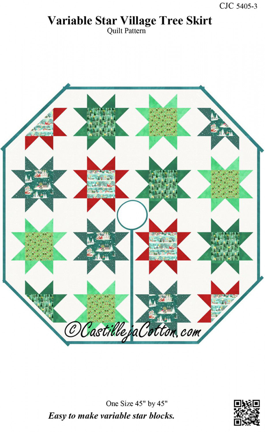 Variable Star Village Tree Skirt Pattern