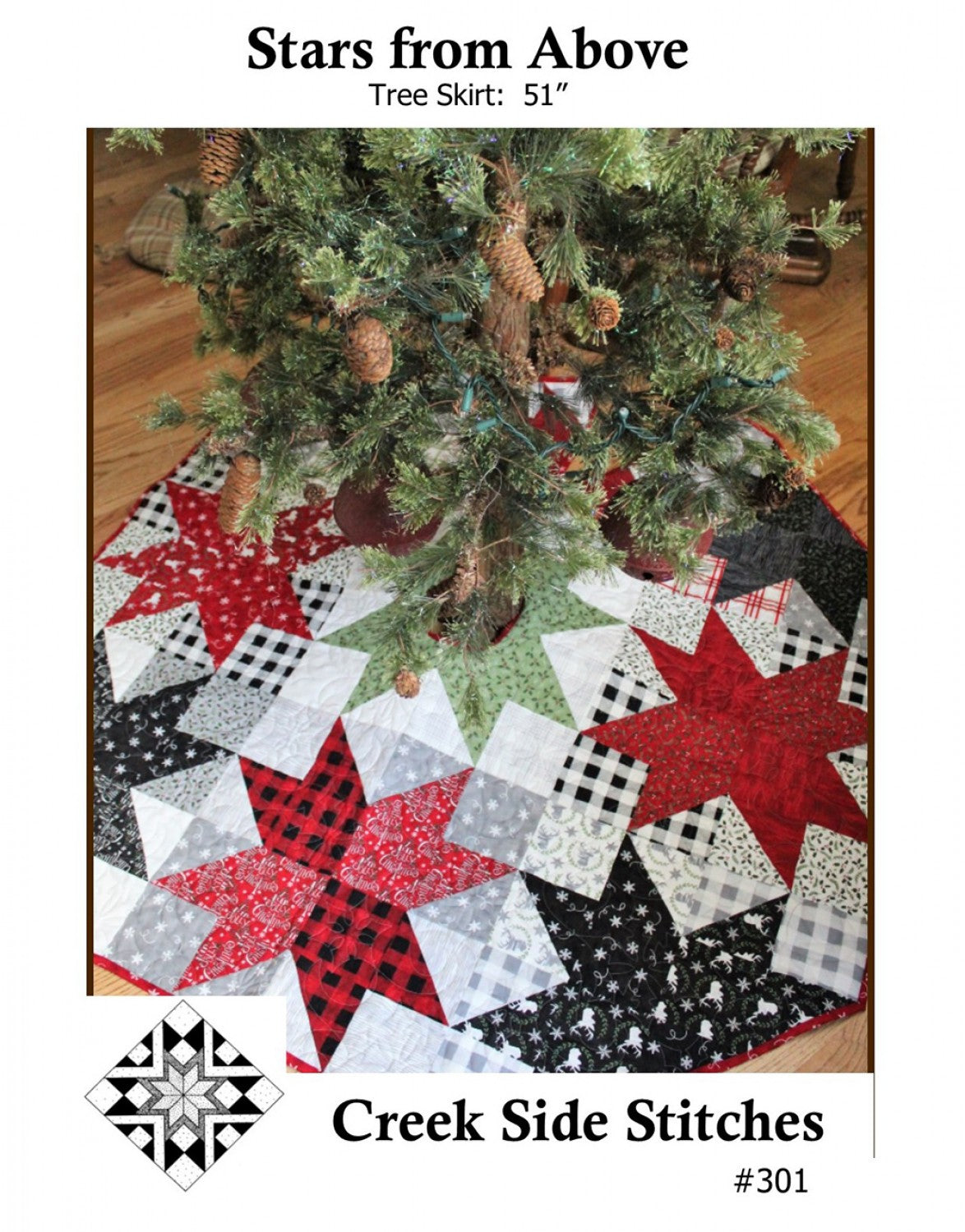 Stars From Above Tree Skirt Pattern