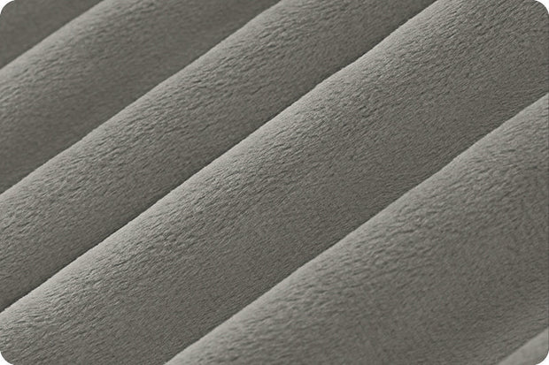 Charcoal Cuddle 3 58/60" Solid Minky Fabric Per Yard