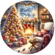 Christmas Winter Scene 13 Fabric Panel