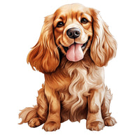 Cocker Spaniel Dog Fabric Panel