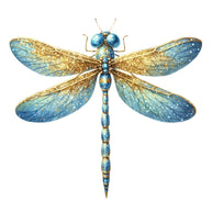 Colorful Dragonfly Fabric Panel 11