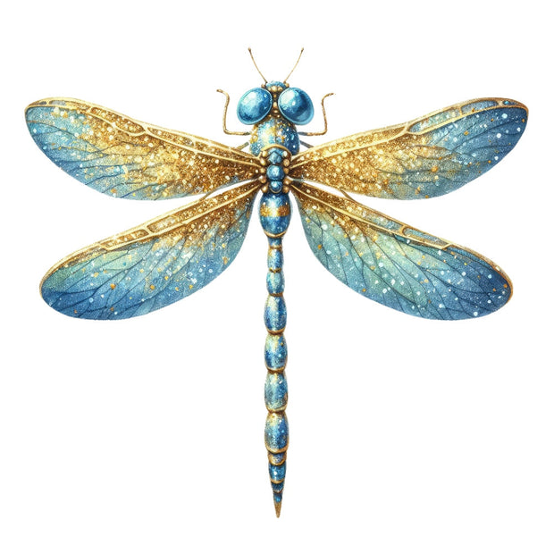 Colorful Dragonfly Fabric Panel 11
