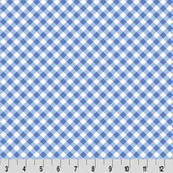 Cottage Rose Lane Gingham Quilting Cuddle Blue Bonnet Fabric per yard