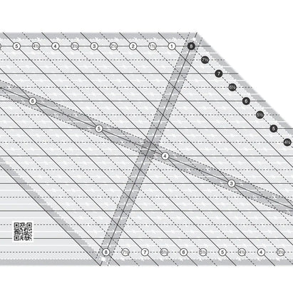 Creative Grids 45 Degree Diamond Dimensions Quilt Ruler