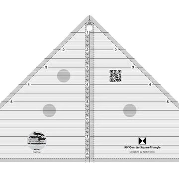 Creative Grids 90 Degree Quarter-Square Triangle Quilt Ruler