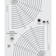 Creative Grids Circle Savvy 11-3/4in x 18-1/2in Quilt Ruler