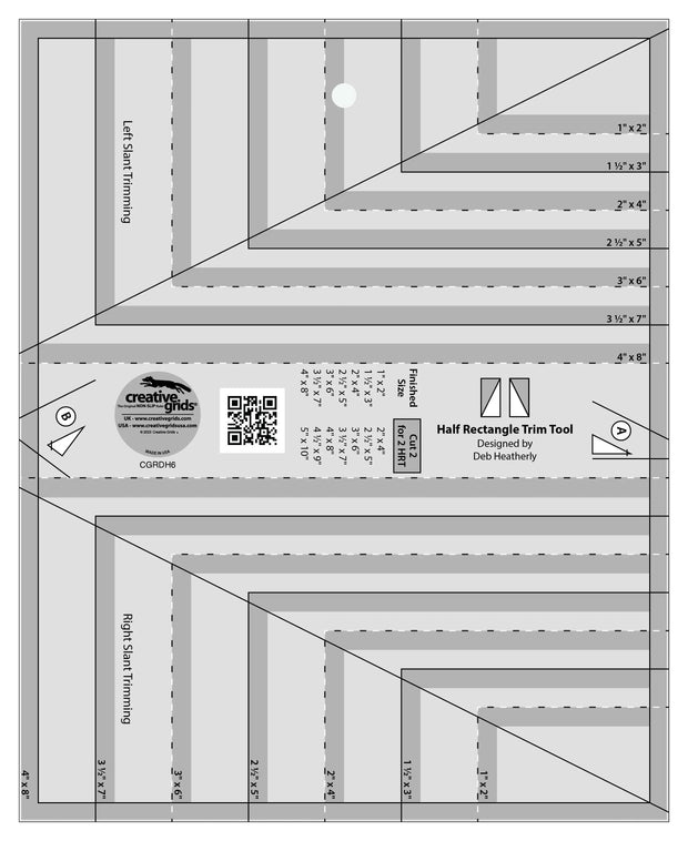 Creative Grids Half Rectangle Trim Tool