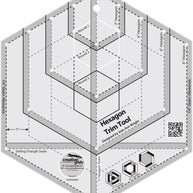 Creative Grids Hexagon Trim Tool Quilt Ruler