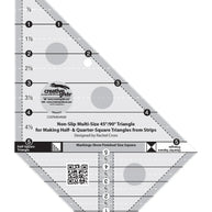 Creative Grids Multi Size Triangle 45 and 90 Degrees Quilt Ruler