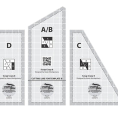 Creative Grids Scrap Crazy Templates Quilt Ruler