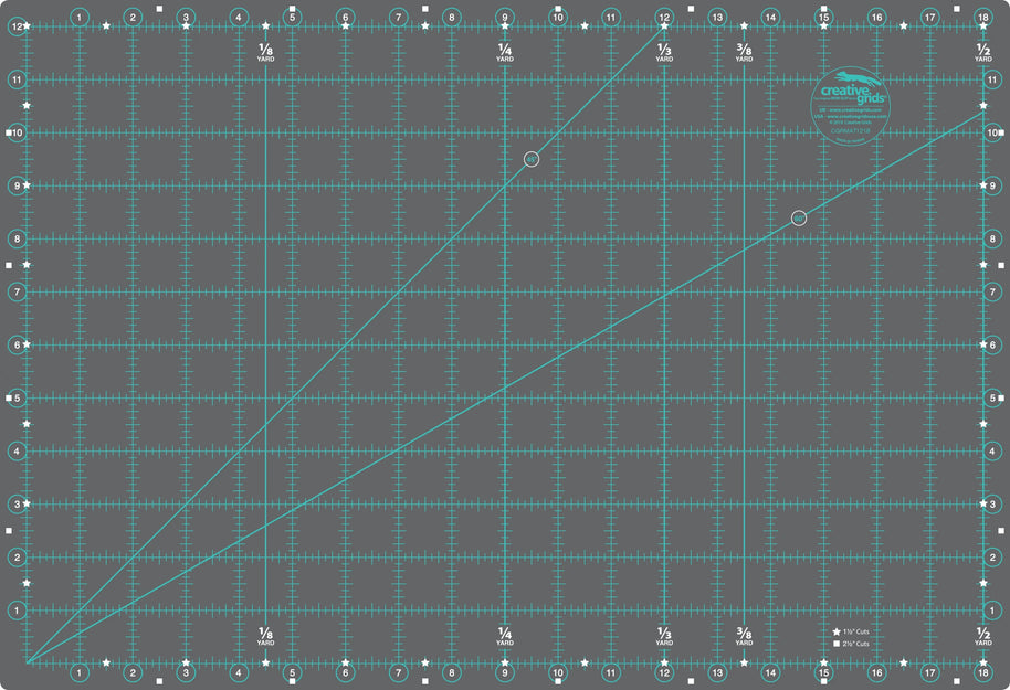 Creative Grids Self-Healing Double Sided Rotary Cutting Mat 12in x 18in