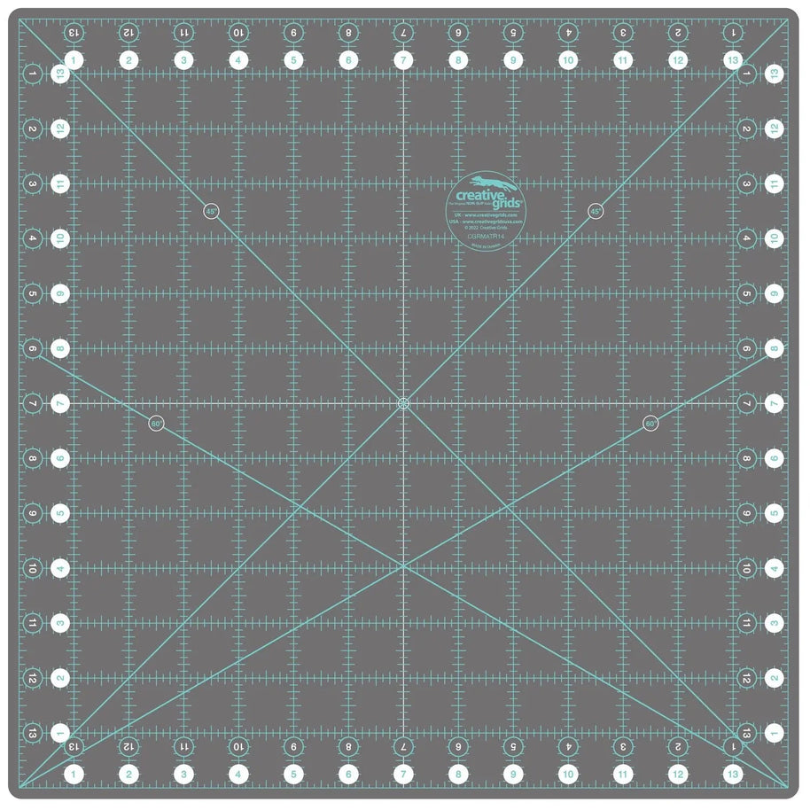 Creative Grids Self-Healing Rotating Rotary Cutting Mat 14in x 14in