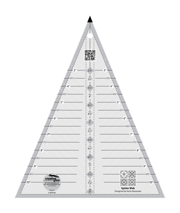 Creative Grids Spider Web Quilt Ruler