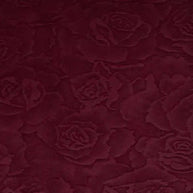 Cuddle 3 Extra Wide Rose Burnout Limited Edition Merlot Fabric per yard