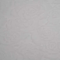 Cuddle 3 Extra Wide Rose Burnout Limited Edition White Fabric per yard