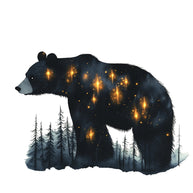 Double Exposure Woodland Animals Fabric Panel 16