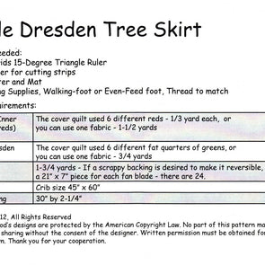 Triple Dresden Tree Skirt