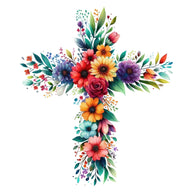 Easter Crosses Fabric Panel 6
