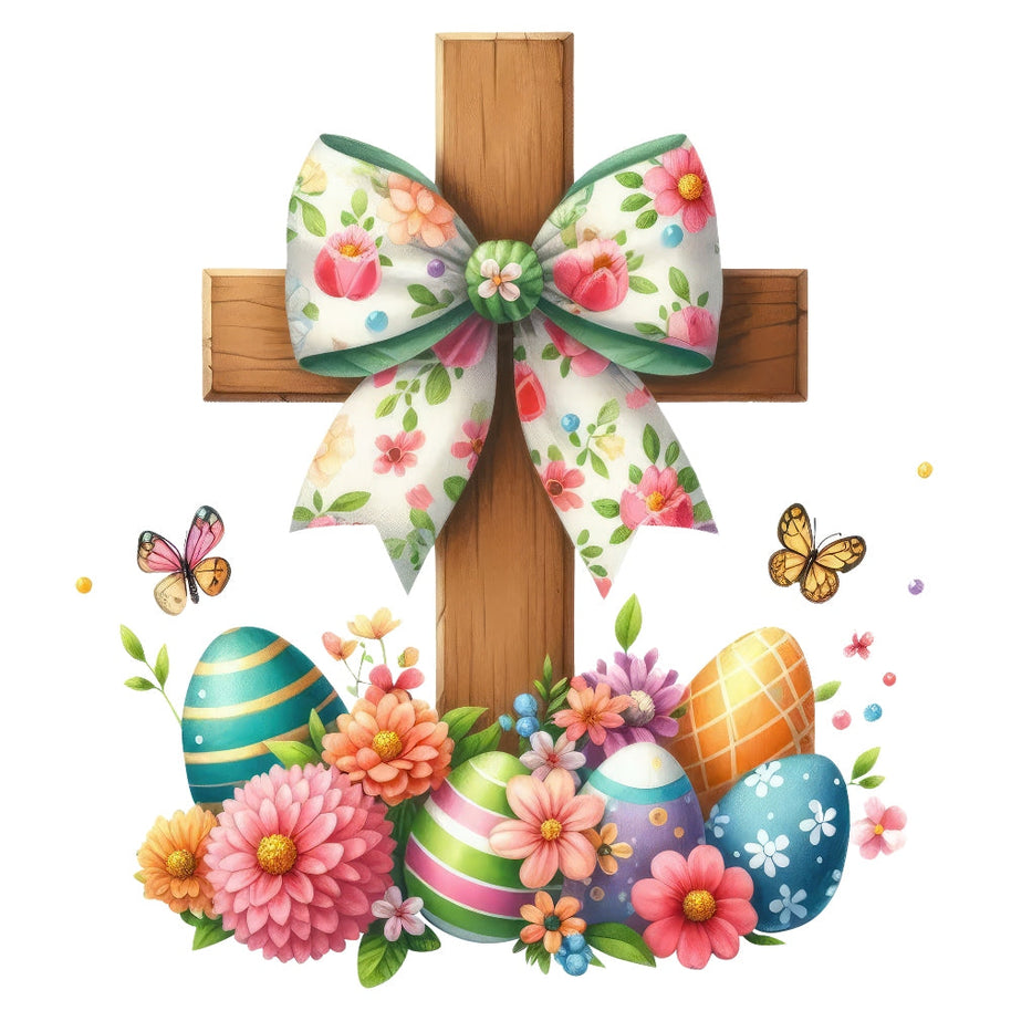 Easter Crosses Fabric Panel 9