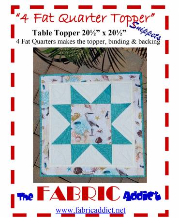 4 Fat Quarter Topper Pattern