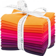Fat Quarter Kona Cotton Birds of Paradise Palette, 12pcs/bundle OOS