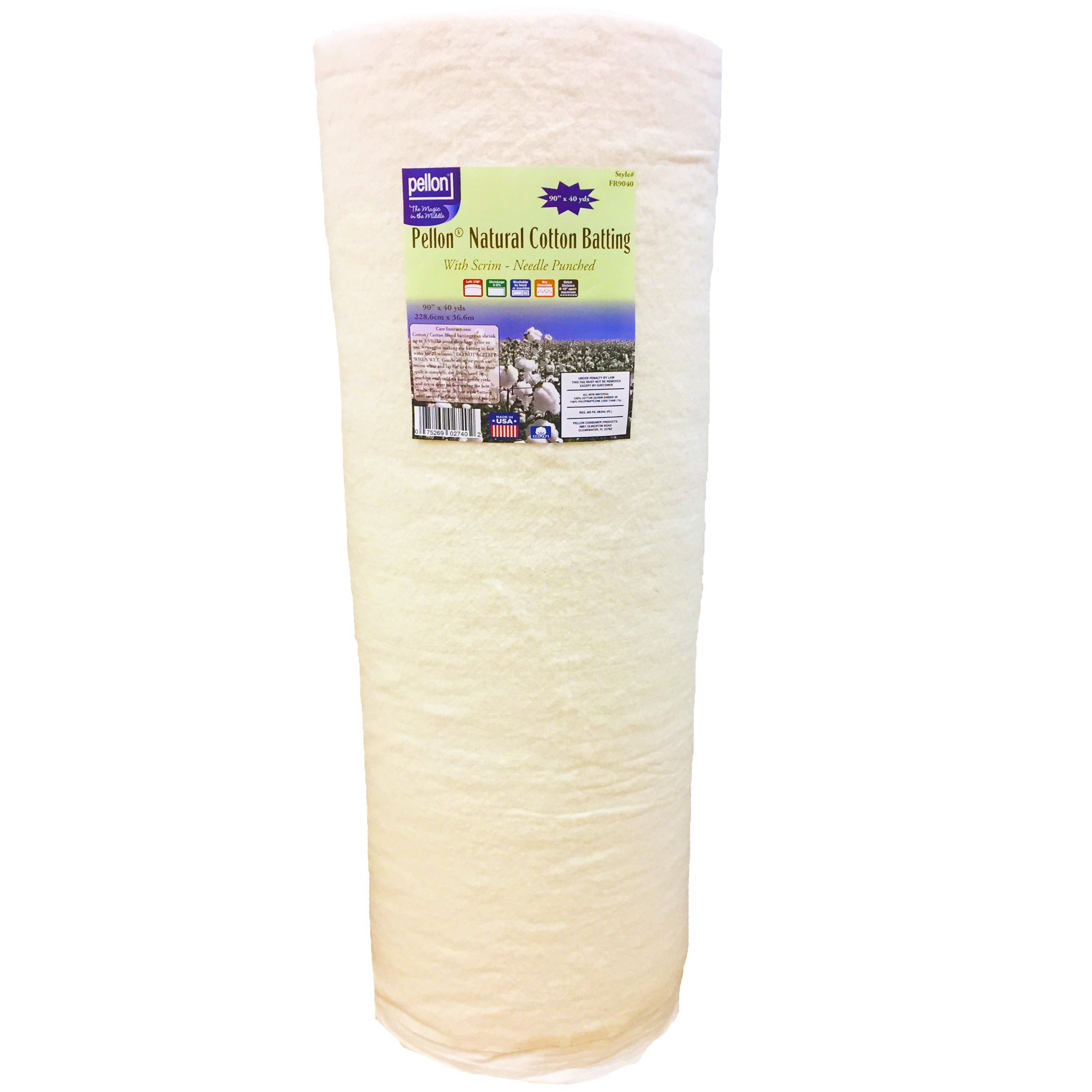 Pellon® Natural Cotton Batting With Scrim  90