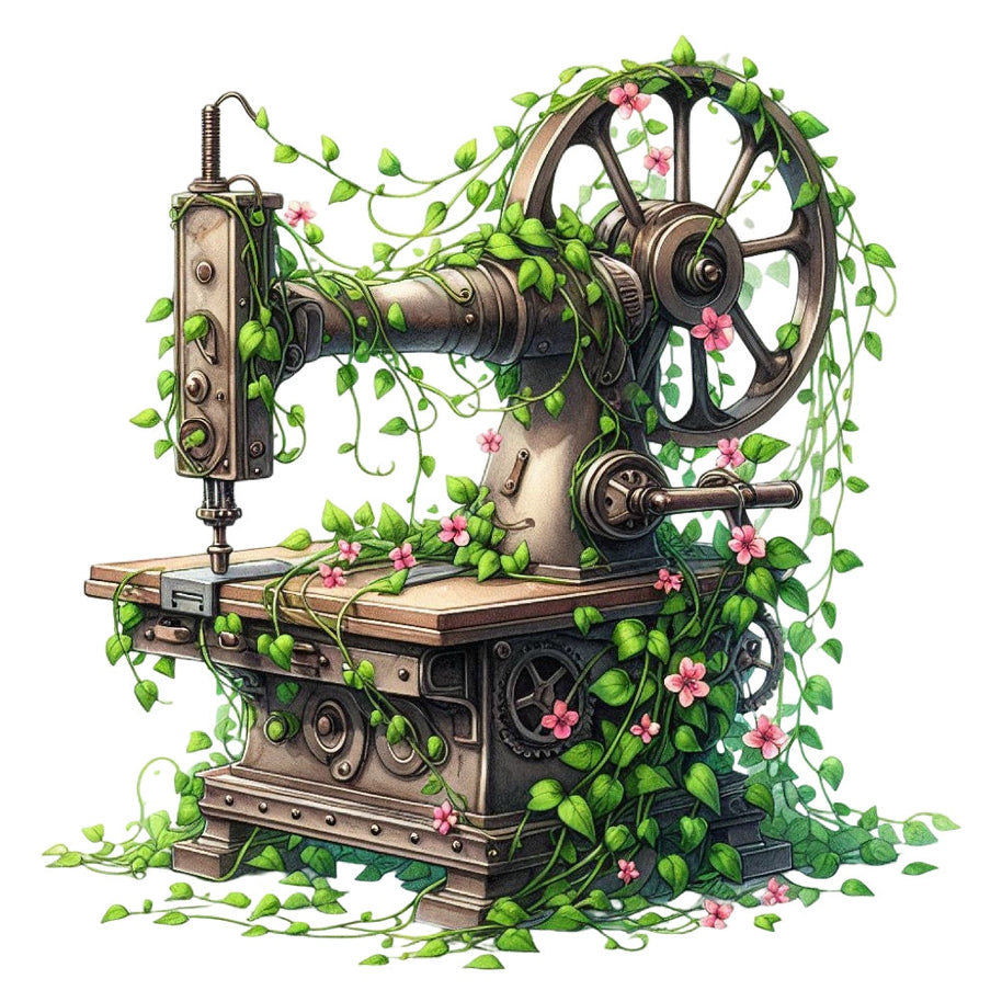 Floral Cute Sewing Machine Fabric Panel 8