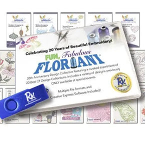 Floriani Anniversary Design Collective w/Creative Express on a USB (20 Designs)