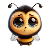 Funny Cartoon Bees Fabric Panel 18