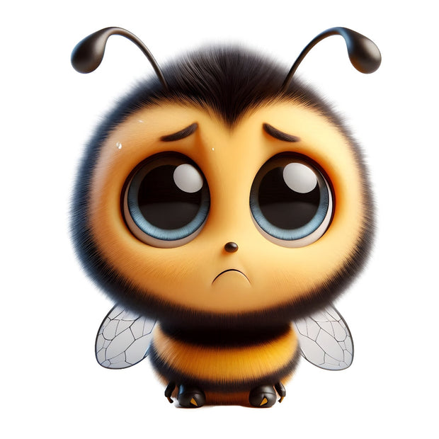 Funny Cartoon Bees Fabric Panel 18