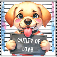 Funny Dog Mugshots Lab 2 Fabric Panel