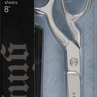 Gingher 8in Serrated/Knife Edge Dressmakers Shears Blunt Tip
