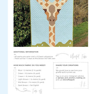 Giraffe Quilt Pattern