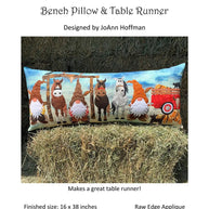 Gnome on the Range Bench Pillow and Table Runner Pattern
