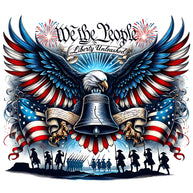 God Bless America Fabric Panel 1