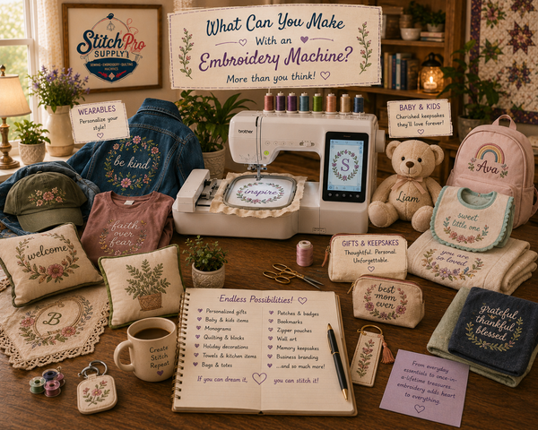 What Can You Make With an Embroidery Machine?