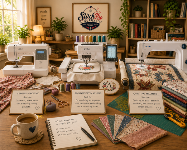 Sewing Machine vs Embroidery Machine vs Quilting Machine: Which One Is Right for You?