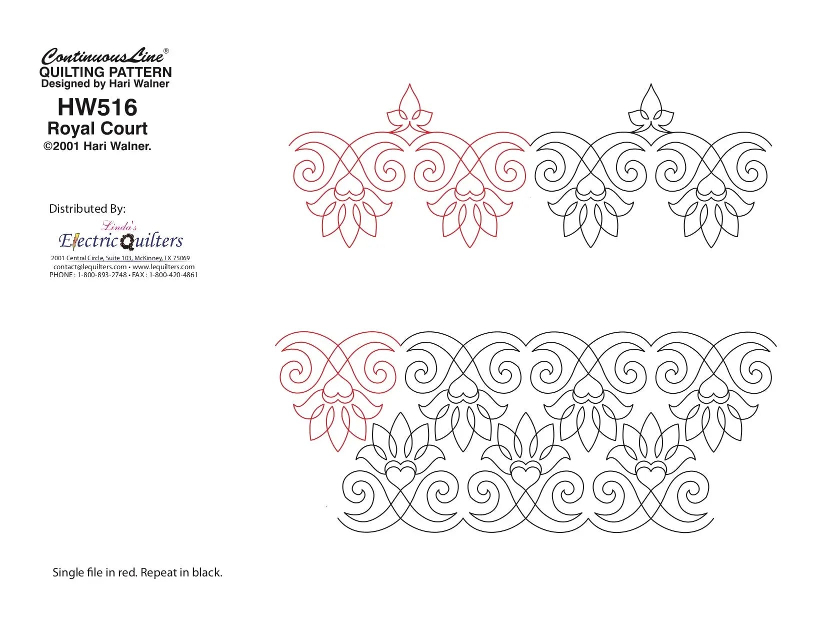 516 Royal Court Pantograph by Hari Walner